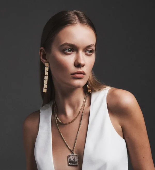 Cadar Large Foundation Drop Earrings