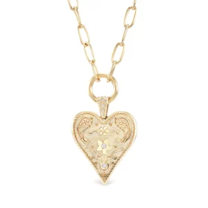 Marlo Laz Large Southwestern Heart Charm