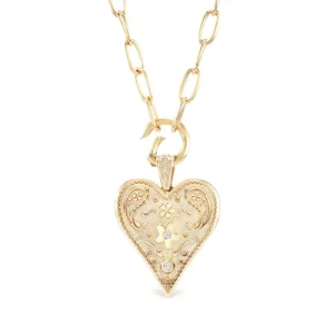 Marlo Laz Large Southwestern Heart Charm