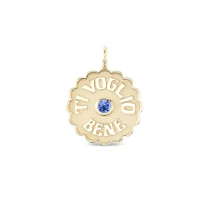 Marlo Laz Large Tanzanite Ti Voglio Bene Charm