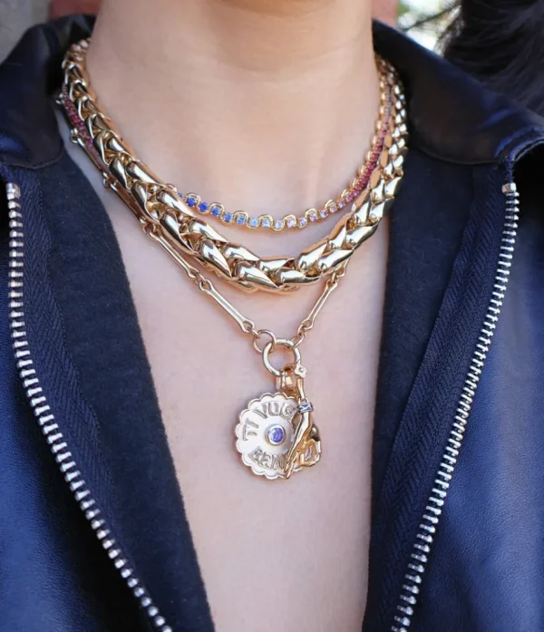 Marlo Laz Large Tanzanite Ti Voglio Bene Charm