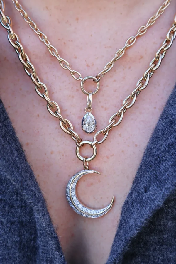 Tiny Gods Large Teardrop Chain Necklace