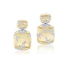 Arunashi Lightening In A Square Earrings