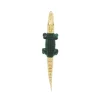 Bibi Van Der Velden Malachite Alligator Bite Earring & Pendant