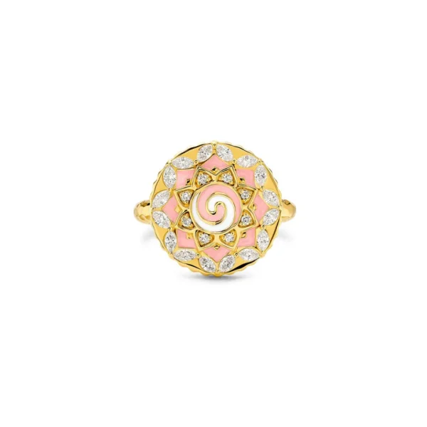 Buddha Mama Mandala Coin Ring