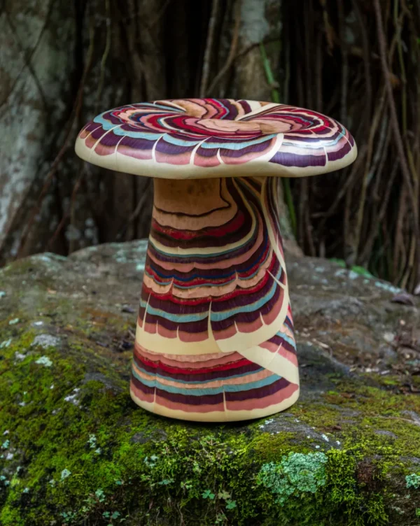 Silvia Furmanovich Marquetry Mushroom Stool