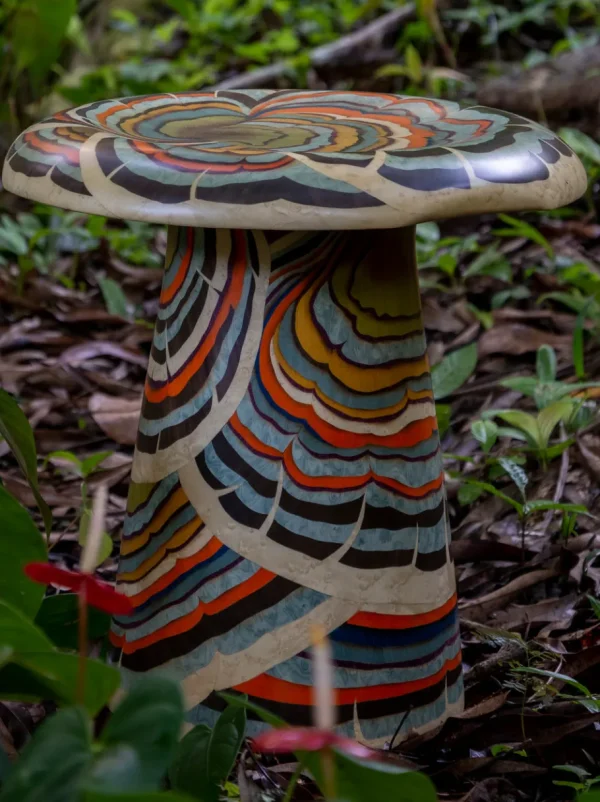 Silvia Furmanovich Marquetry Mushroom Stool