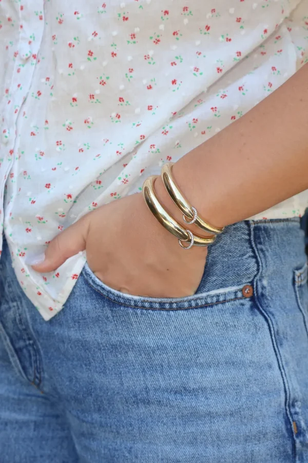 Rainbow K Medium Piercing Bangle