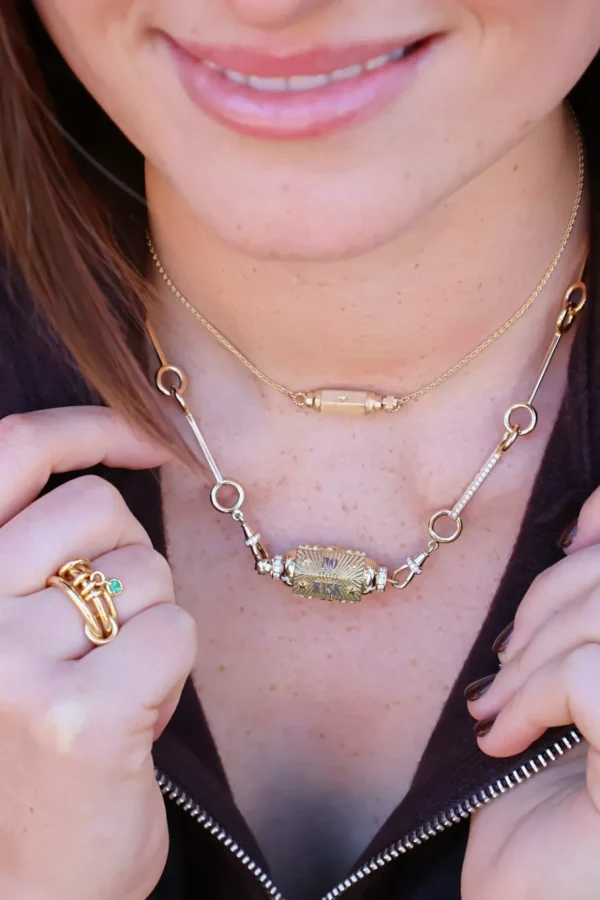 Marie Lichtenberg Micro Diamond Coco Necklace