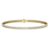 Tiny Gods Mini Double Yellow Gold & Diamond Invisible Tennis Bracelet