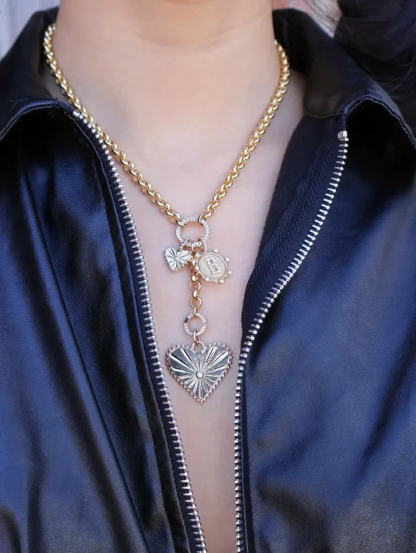 Marlo Laz Mini Pour Toujours Heart Charm