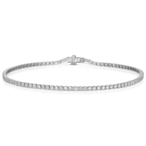 Tiny Gods Mini White Gold & Diamond Invisible Tennis Bracelet