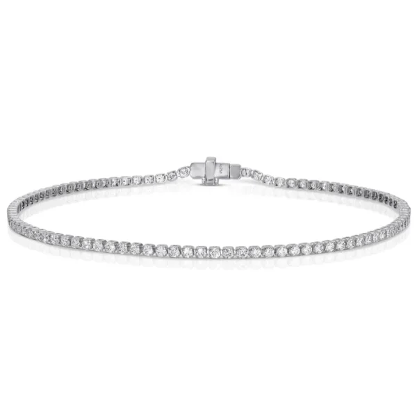 Tiny Gods Mini White Gold & Diamond Invisible Tennis Bracelet