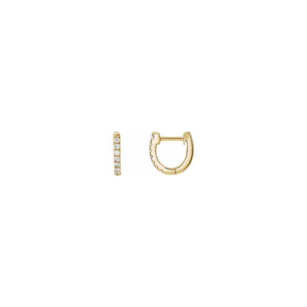 Tiny Gods 10mm Diamond Huggie Earrings