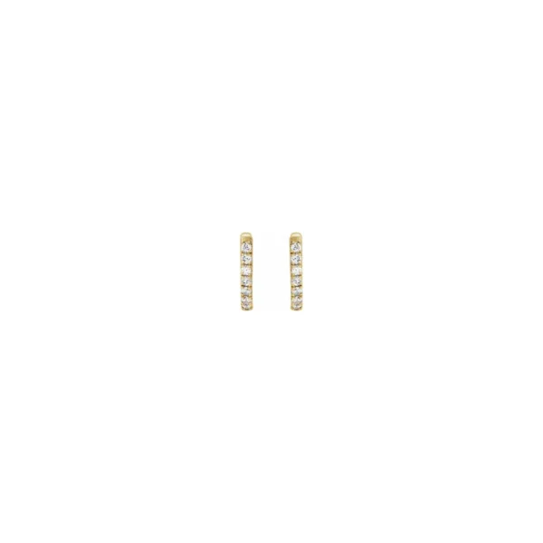 Tiny Gods 10mm Diamond Huggie Earrings