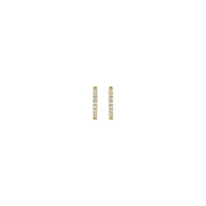 TinyGods 13mm Diamond Huggie Earrings
