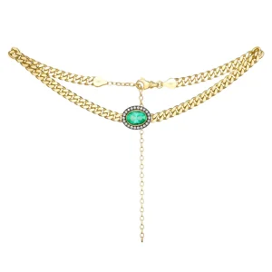 Venyx Muzo Emerald Oval Choker
