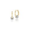 Rainbow K Nano Piercing Earrings with Diamond Ball