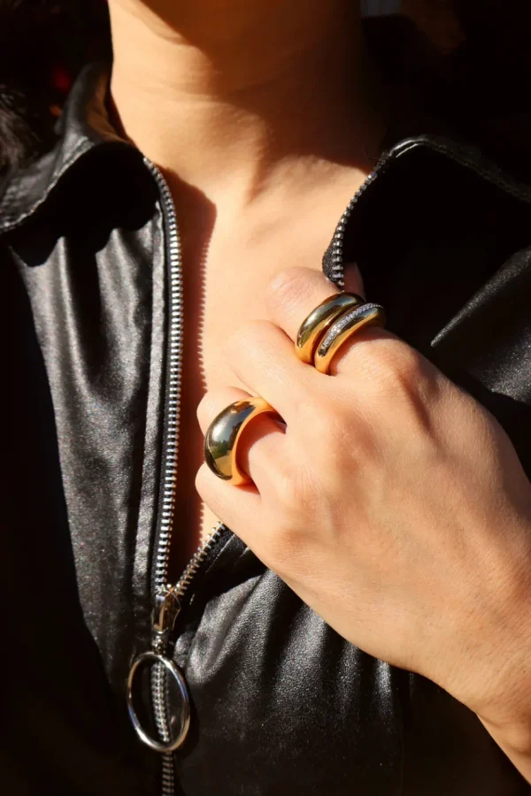 Tiny Gods Narrow Diamond Dome Ring