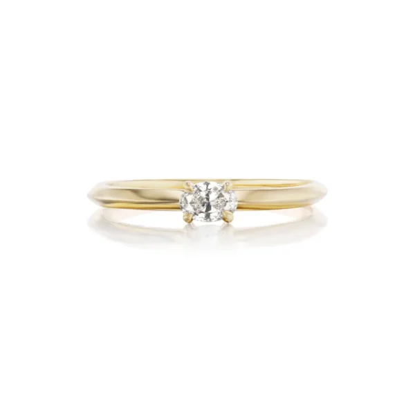 Tiny Gods Oval Diamond Stacker Band