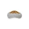 Rainbow K Pave Diamond Illusion Ring