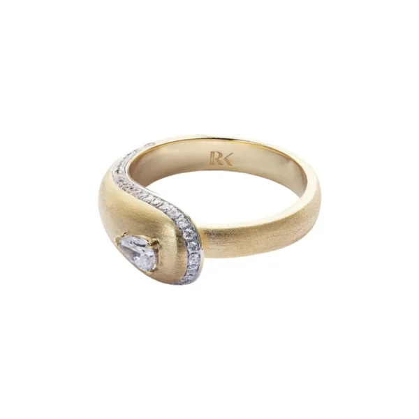 Rainbow K Pear Diamond Prestige Ring