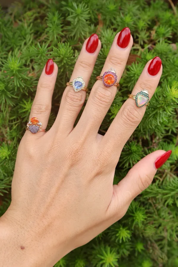 Daniela Villegas Pink & Orange Baby Crab Cosquilleo Ring