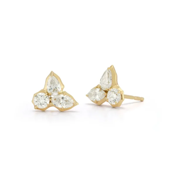 Jade Trau Poppy Studs III