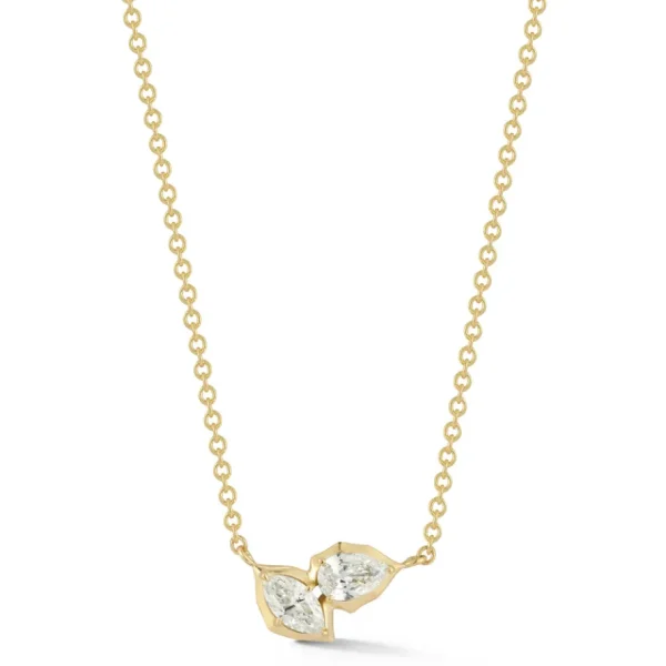 Jade Trau Poppy Two Stone Pendant