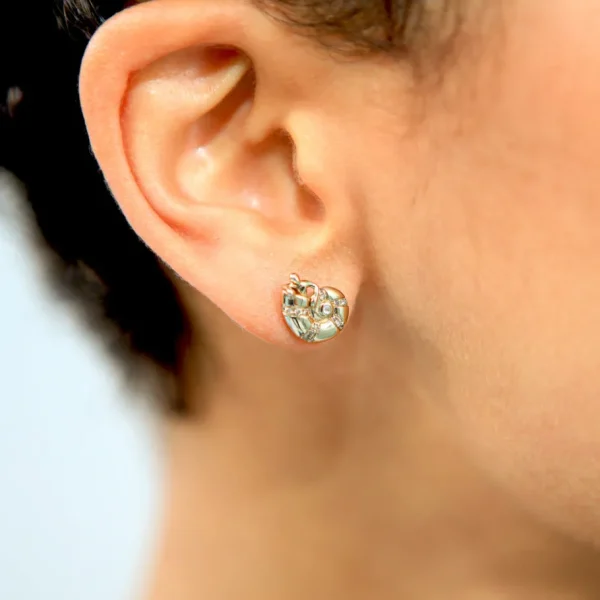 Bibi Van Der Velden Poseidon Getaway Shell Mini Stud Earrings