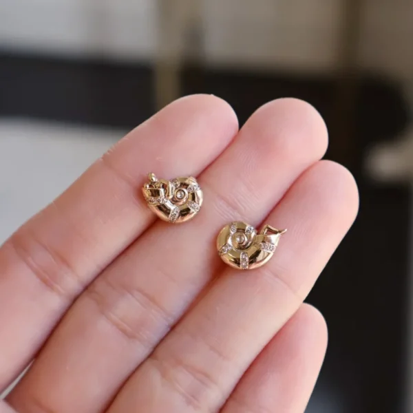 Bibi Van Der Velden Poseidon Getaway Shell Mini Stud Earrings