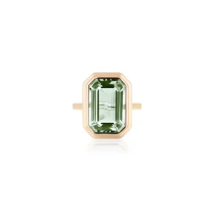 Goshwara Prasiolite Ring