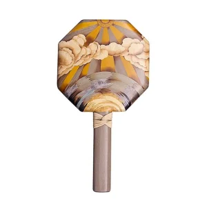 Silvia Furmanovich Ray of Sunshine Octagonal Marquetry Mirror