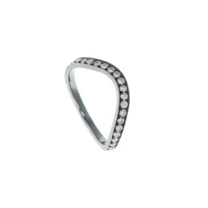 Nikos Koulis Rhodium Diamond Feelings Ring
