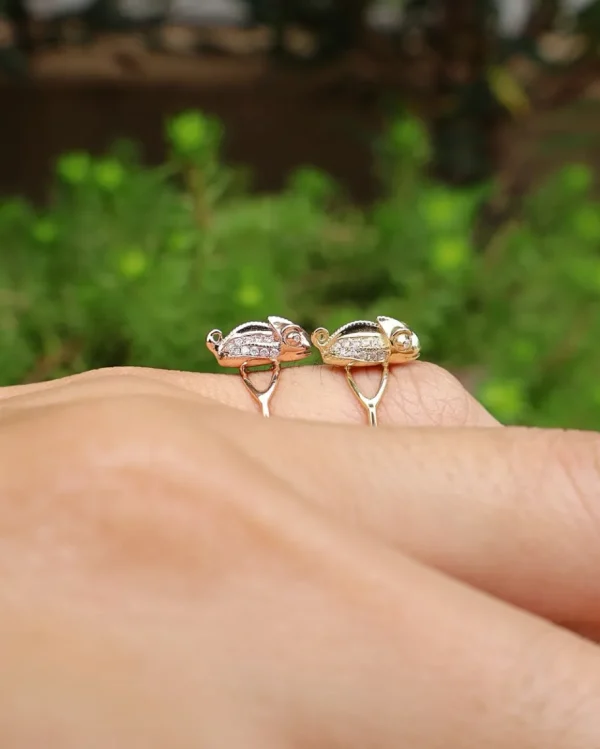 Daniela Villegas Rose Gold Baby Chameleon Ring