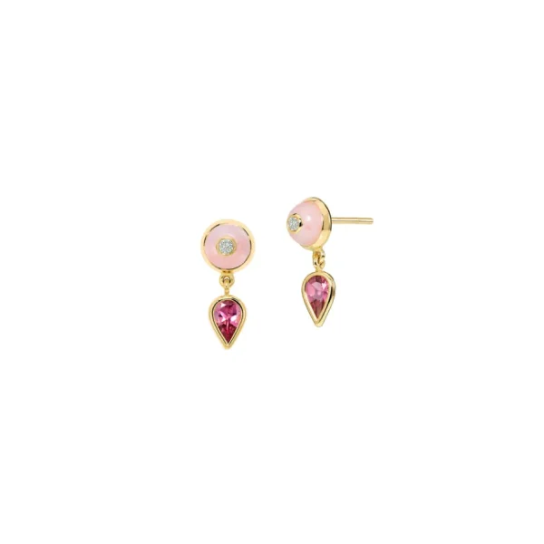 Sauer Rubellite Uirapuru Earrings