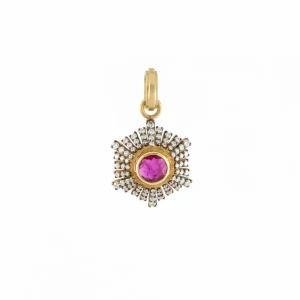 Sylva & Cie Ruby "Paris" Pendant