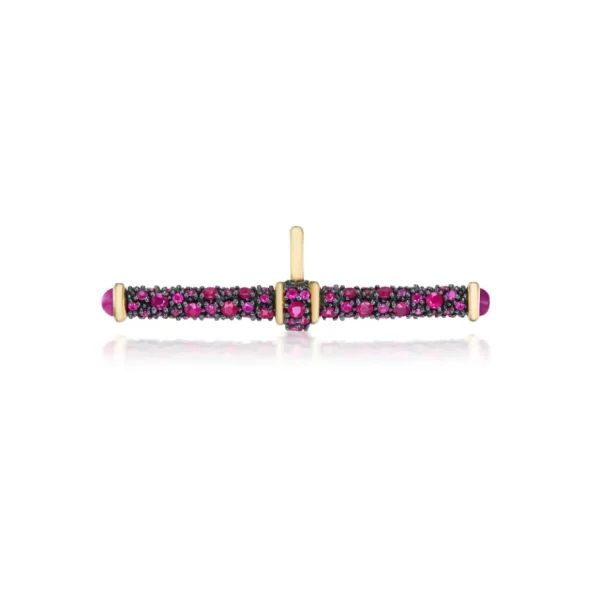Lucy Delius Ruby T-Bar Pendant