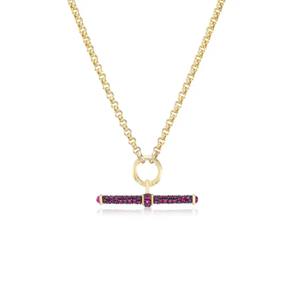 Lucy Delius Ruby T-Bar Pendant