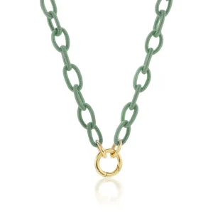 Anna Maccieri Rossi Sage Silk Link Necklace
