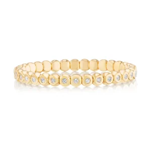 Tiny Gods Scintilate Stretch Bezel Diamond Bracelet