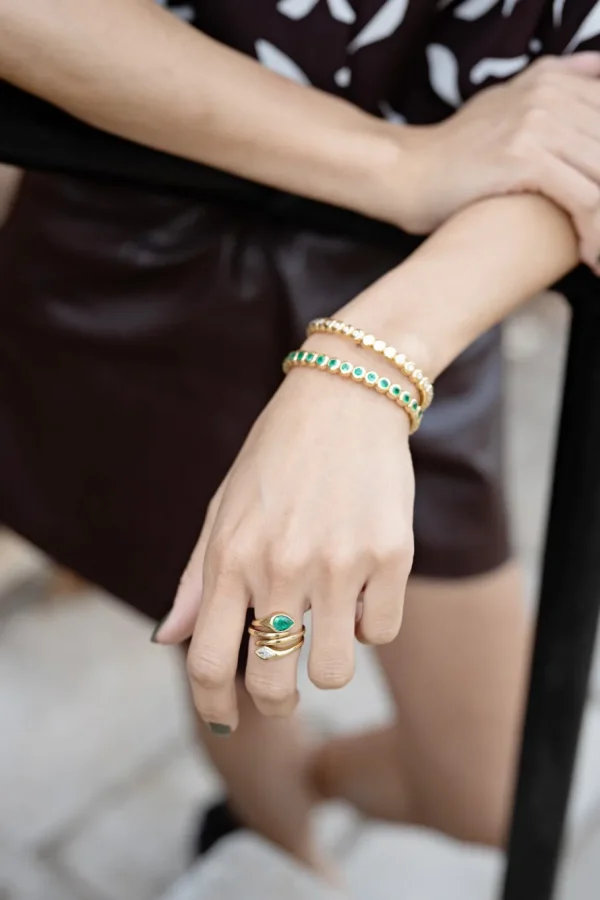 Tiny Gods Scintilate Stretch Bezel Diamond Bracelet