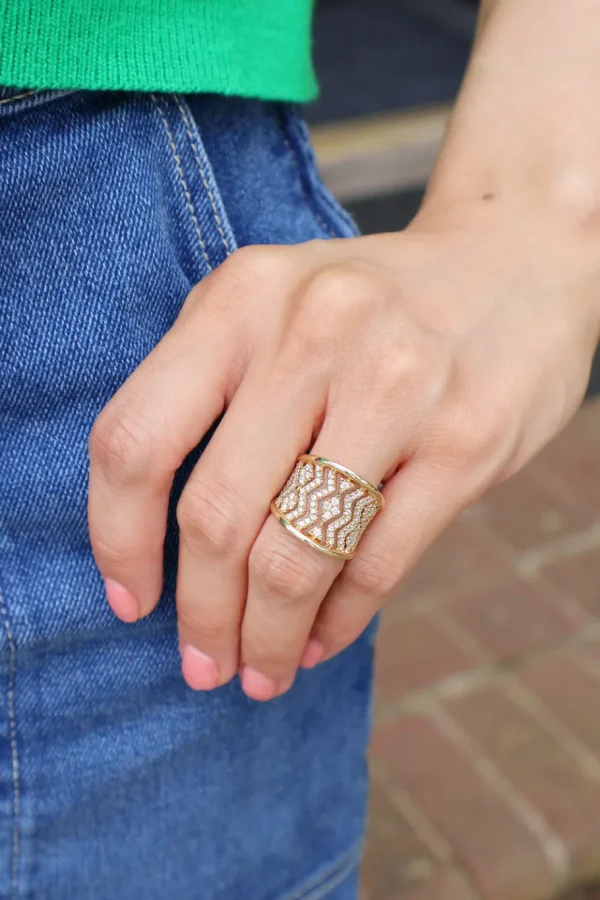 Tiny Gods Scintillate Diamond Ring