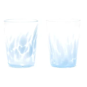 Paul Arnhold Glass Sky Blue/Transparent Tumbler Set