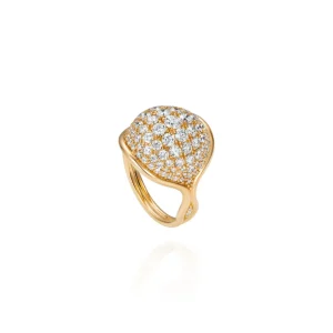 Fernando Jorge Small Fluid Diamond Pave Ring