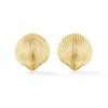 Cadar Small Gold Shell Studs