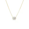 Tiny Gods Small Illusion Emerald Cut Diamond Pendant