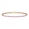 Tiny Gods Small Invisible Pink Sapphire Bracelet
