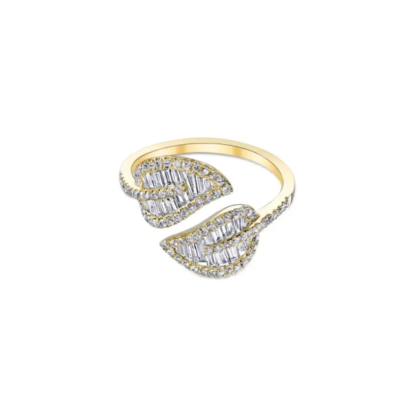 Anita Ko Small Leaf Diamond Ring