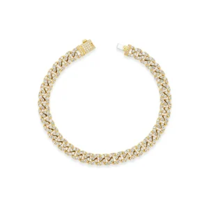 Tiny Gods Small Pave Curb Link Bracelet